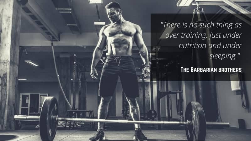 Man preparing to do a deadlift exercise in the gym.