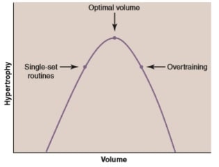 Choose optimal training volume