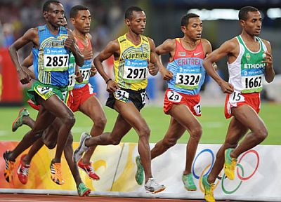 Skinny long-distance runners