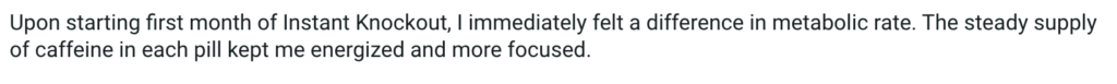 Instant Knockout Nick Testimonial 1